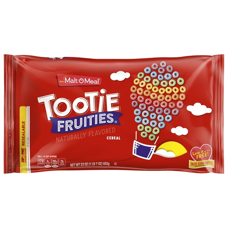4 pack) Malt-O-Meal, Tootie Fruities Flavored, Breakfast Cereal