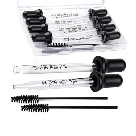 Glass Pipette Dropper with Cleaning Brush School Laboratory Supplies Easy to Use