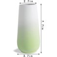 thumbnail image 4 of CPDD Ceramic Flower Vase for Home Décor Office Decoration, 8 Inch, Green Gradient Green Gradient, 4 of 7
