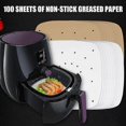 thumbnail image 4 of 100pcs 6.5/7/7.5/8/8.5/9/10 Inch Bamboo Steamer Paper Liner Perforated Fryer Liners Non-stick, 4 of 5