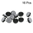 thumbnail image 2 of Almohadillas de fieltro para muebles, protectores de patas de silla y mesa, 24 mm de diámetro, negras, 16 piezas, 2 of 5