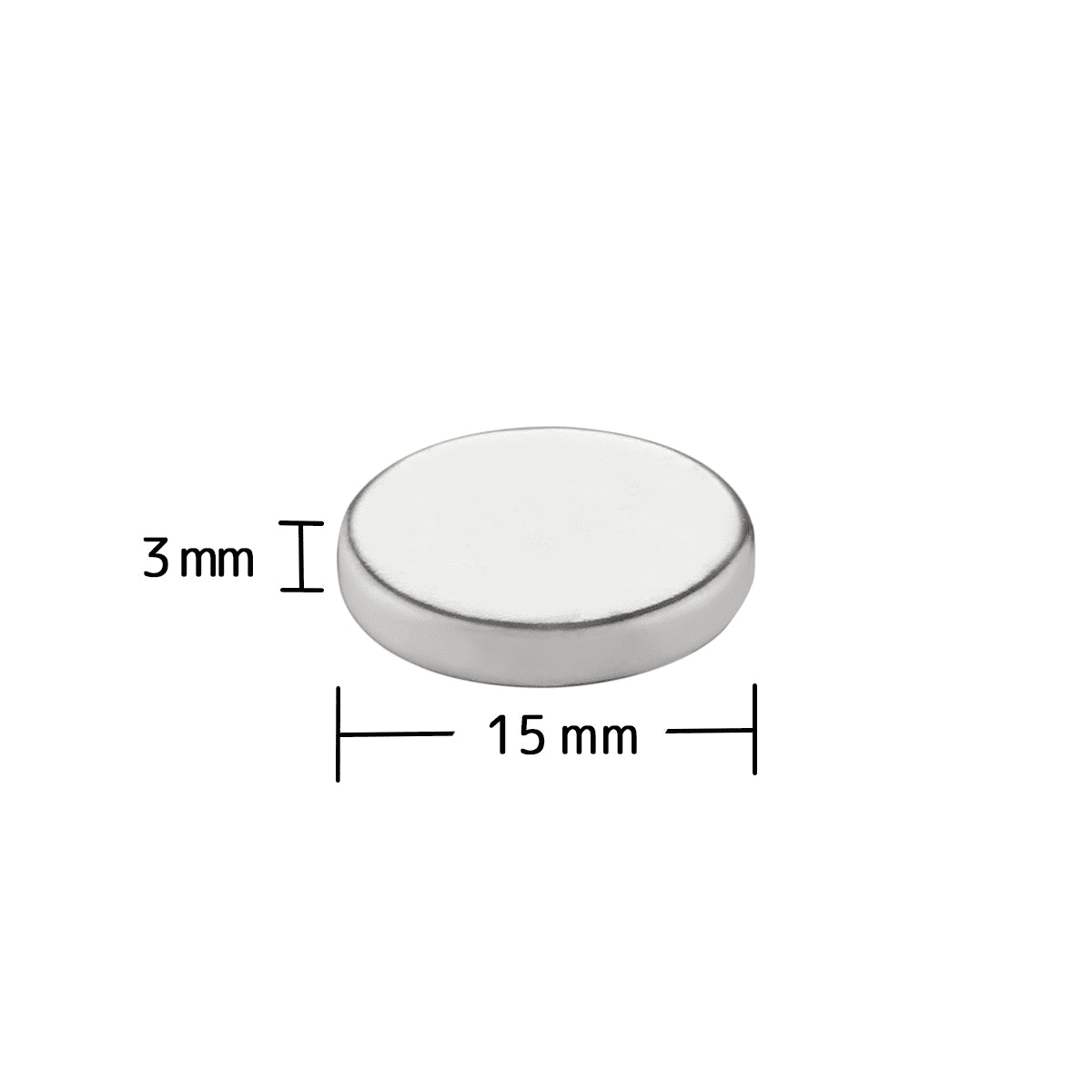 Super Strong 50pc 15mm x 3mm Neodynimum Magnet Disc, The World’s Strongest & Most Powerful Rare Earth Magnets