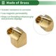 thumbnail image 3 of Accesorios de tubería de latón Unique Bargains 1/4"NPT adaptador roscado hembra a macho de 45 grados 2 Pcs, 3 of 7