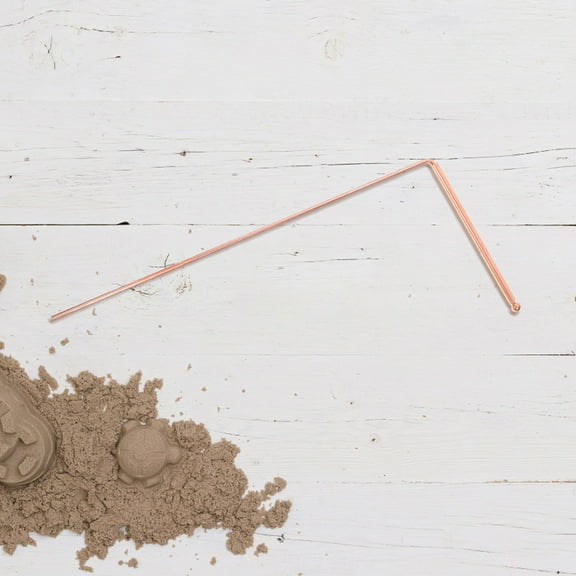 Supvox Treasure Hunting Rods Dowsing Rods Copper 1 Set Golden