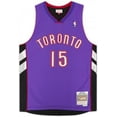 thumbnail image 2 of Framed Vince Carter Toronto Raptors Autographed Mitchell & Ness 1999-2000 Purple Replica Jersey - Fanatics Authentic Certified, 2 of 4