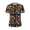 thumbnail image 5 of Wukai Various Mushrooms Print Men's Short-Sleeved Mesh T-Shirt,Quick-Dry Short Sleeve Workout T-Shirt-XX-Large, 5 of 8