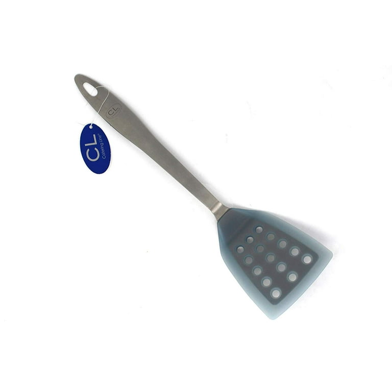 Dropship Short Slotted Turner Stainless Steel Flat Spatula For Frying Egg  Burger Steak Meat BBQ Kitchen Gadget Tool to Sell Online at a Lower Price