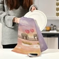 thumbnail image 3 of Elephants On Bridge Kitchen Dish Towels Set of 1 Absorbent Hand Towels, Lint-Free 18"x28" Valentine's Day Dishcloths Fast Drying for Cooking Baking Home Clean, 3 of 7