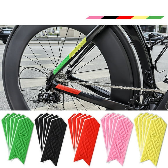 Tongliya Five pieces of road mountain folding carbon fiber bicycle frame protection sheet protective chain sticker front fork MUQZI green trumpet