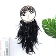 thumbnail image 1 of Atrapasueños grandes de árbol de la vida: plumas de gallo con ágata roja, atrapasueños hecho a mano para decoración de pared de dormitorio (3 piezas), 1 of 5