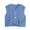 Dark Blue, variant on Womens Crochet Chunky Knit Top Sleeveless Button Down Crop Tops Trendy Cardigan Sweater Vest for Women with Pockets