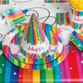 thumbnail image 2 of Unique Industries' Rainbow Ribbon 9" Round Plates, 8ct, 2 of 2