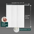 thumbnail image 4 of Chicology Adjustable Sliding Panel Blinds. Movie Night White, 46"-86"W X 0"-96"H, 4 of 9