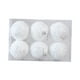 thumbnail image 5 of 6 adornos navideños de bolas para árbol de Navidad, adornos colgantes de 8 cm para Lentejuelas blancas, 5 of 9