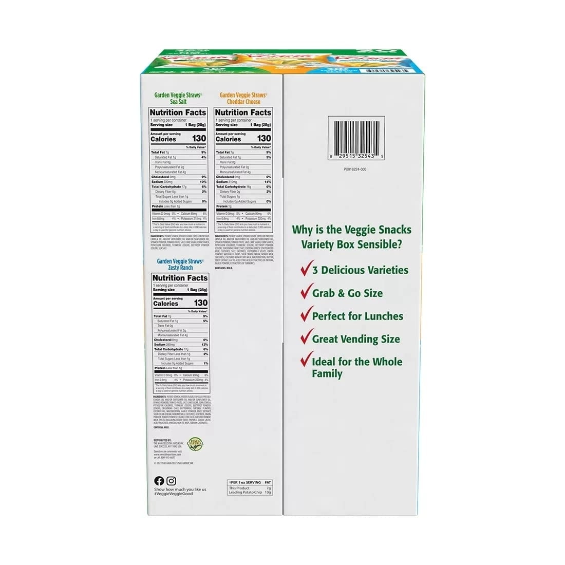 Sensible Portions Garden Veggie Straw Variety Pack (30 Pack)