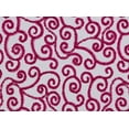 thumbnail image 2 of Zelouf Sqiggly Swirl Tape Emb On Tulle  , Sewing, DIY, Crafts Fabric by the Yard, Black/fuchsia, 10 Yard, 2 of 2
