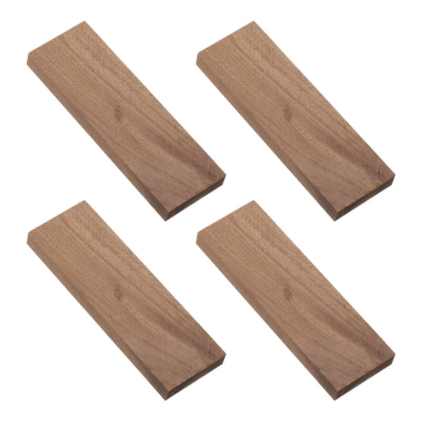 Uxcell 4 Pcs Madera Dura Natural de Maderas Exóticas para Manualidades DIY, Marrón Claro