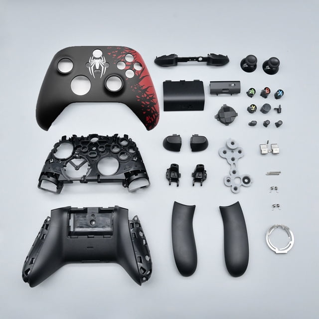 Replacement Shell Kit for Xbox Series X & S Controller, Full Shell Cover, Panel, Mid Frame, Side Rails, Buttons (ABXY, LT RT, LB RB) DIY Custom Shell and Thumbsticks