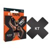 KT Tape ProX Kinesiology Therapeutic Body Tape: Box of 15 Patches, Jet Black