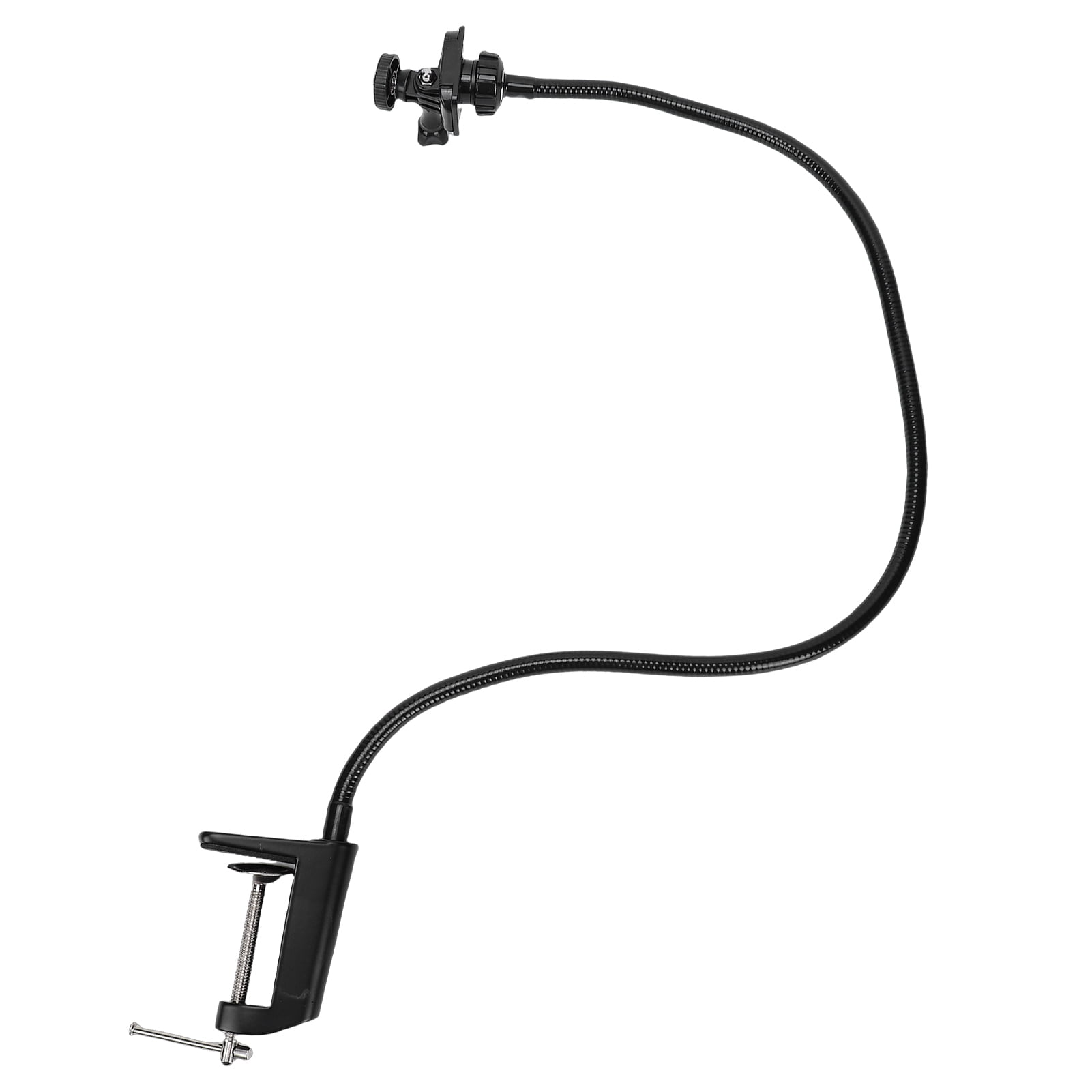 Flexible Gooseneck Camera Mount Stand Desk Clamp Holder for Action Cameras Webcams Tabletop Desktop Extension Bracket 10 Inches / 25.4 cm Length
