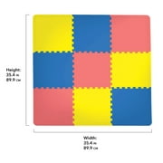 FloorPops Multicolor Puzzle Interlocking Floor Tiles