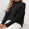 thumbnail image 4 of Timegard Womens Sweaters Long Sleeve Crewneck Comfy Pullover Fall Winter Slim Knit Tops Solid Color, 4 of 6