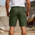 thumbnail image 4 of cfhntfmh Men's Casual Cargo Shorts Stretch Elastic High Waist Work Short with Multi Pockets Lightweight Summer Outdoor Shorts, 4 of 7