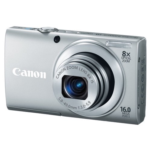Canon PowerShot A4000 IS Silver 16MP Digital Camera w/ 8x Optical Zoom