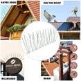 thumbnail image 1 of Fiudx España para Pájaros, Cometa Púas Antipalomas, Clavo de Acero Inoxidable Duradero, Base Flexible 360 Grados, Solución para El Control Deves, Ideal para Techos y Chimeneas, Áreas Comerciales y Re, 1 of 7