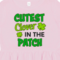 thumbnail image 4 of Inktastic Cutest Clover in the Patch with Four Leaf Clovers Girls Toddler Dress, 4 of 5