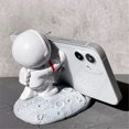 thumbnail image 2 of HAHDAXIA Unique Cute Cell Phone Stand Car Holder Cool Fun 3D Cartoon Astronaut Design Mobile Phone Tablet Bracket for Desk Compatible with All Smartphones for Children Gift Decor Home (Push H, 2 of 7