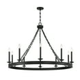thumbnail image 3 of Matte Black Ten Light Chandelier from the Seville Collection, 3 of 6