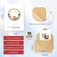 thumbnail image 5 of C2U Christmas Cards with Envelopes & Stickers – 24 pack 4"x6" Rustic Holiday Greeting Card Set with 8 Festive Designs for Family, Friends, and Teachers, 5 of 6