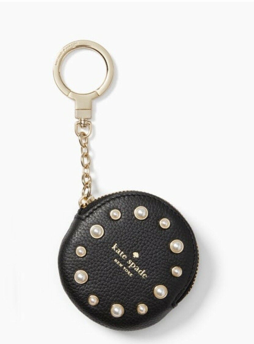 Kate Spade New York Kate Spade Women's Circle Pearl Leather Black