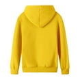 thumbnail image 5 of Womens Fleece 2 Piece Outfits Lounge Hoodie Sweatsuits Sets Oversized Sweatshirt Baggy Sweatpants Set W/Pockets Yellow L, 5 of 7