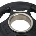 thumbnail image 3 of HolaHatha 2.5-Pound Olympic Rubber Coated Weight Plates with Handle, Black, 3 of 9