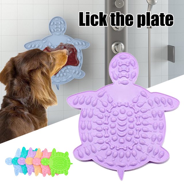 VALINK Silicone Pet Lick Mat with Sunction Cup Dog Slow Food Eating Trainer Washing Distraction Device