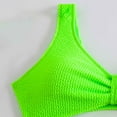 thumbnail image 6 of Womens Bikini Swimsuits V Neck Ruched Two Piece Swimwear Tummy Control Bathing Suits Summer Beach Clothes, 6 of 6