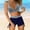 A_ Blue, variant on UTSJKR Women High Waisted Bikini Sets Two Piece Swimsuit Athletic Bathing Suits Tummy Control Swimwear with Boy Shorts Black M