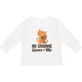 thumbnail image 3 of Inktastic My Grammie Loves Me Granddaughter Girls Long Sleeve Toddler T-Shirt, 3 of 5