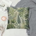 thumbnail image 2 of COMIO Green Leaves Throw Pillow Cover Herbs Fern Botanical Foliage Vegetation Nature Seeded Twig Luxury Pillow Case Decorative Men Women Boy Girl Room Cushion Cover for Home Couch Bed, 2 of 5