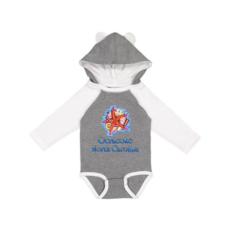 

Inktastic Ocracoke North Carolina Gift Baby Boy or Baby Girl Long Sleeve Bodysuit