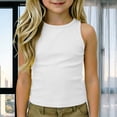 thumbnail image 2 of Vividxx Girls Summer Tops Kids Athletic Racerback Crewneck Sleeveless Tank Tops Dance Workout Yoga Shirts Casual Vacation Tops, 2 of 9