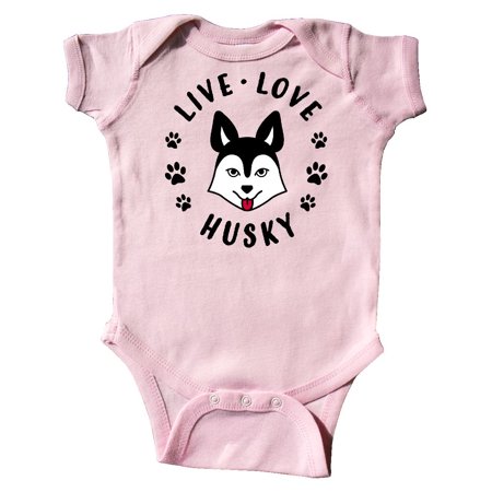 

Inktastic Live Love Husky Gift Baby Boy or Baby Girl Bodysuit