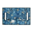 thumbnail image 6 of Yuyamidu Christmas Golf Cart Seat Covers with 4 Front Pockets Blue Snowflake Golf Cart Seat Towel Blanket Club Car Seat Cushion Covers, 6 of 7