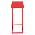 thumbnail image 3 of ZUO Atom Modern Style Iron and Aluminum Side Table in Red Finish, 3 of 5