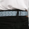 thumbnail image 4 of Buckle-Down Belt, Seatbelt Buckle Belt, Shark Rows Light Blue, Youth 22 to 32 Inches, 4 of 9