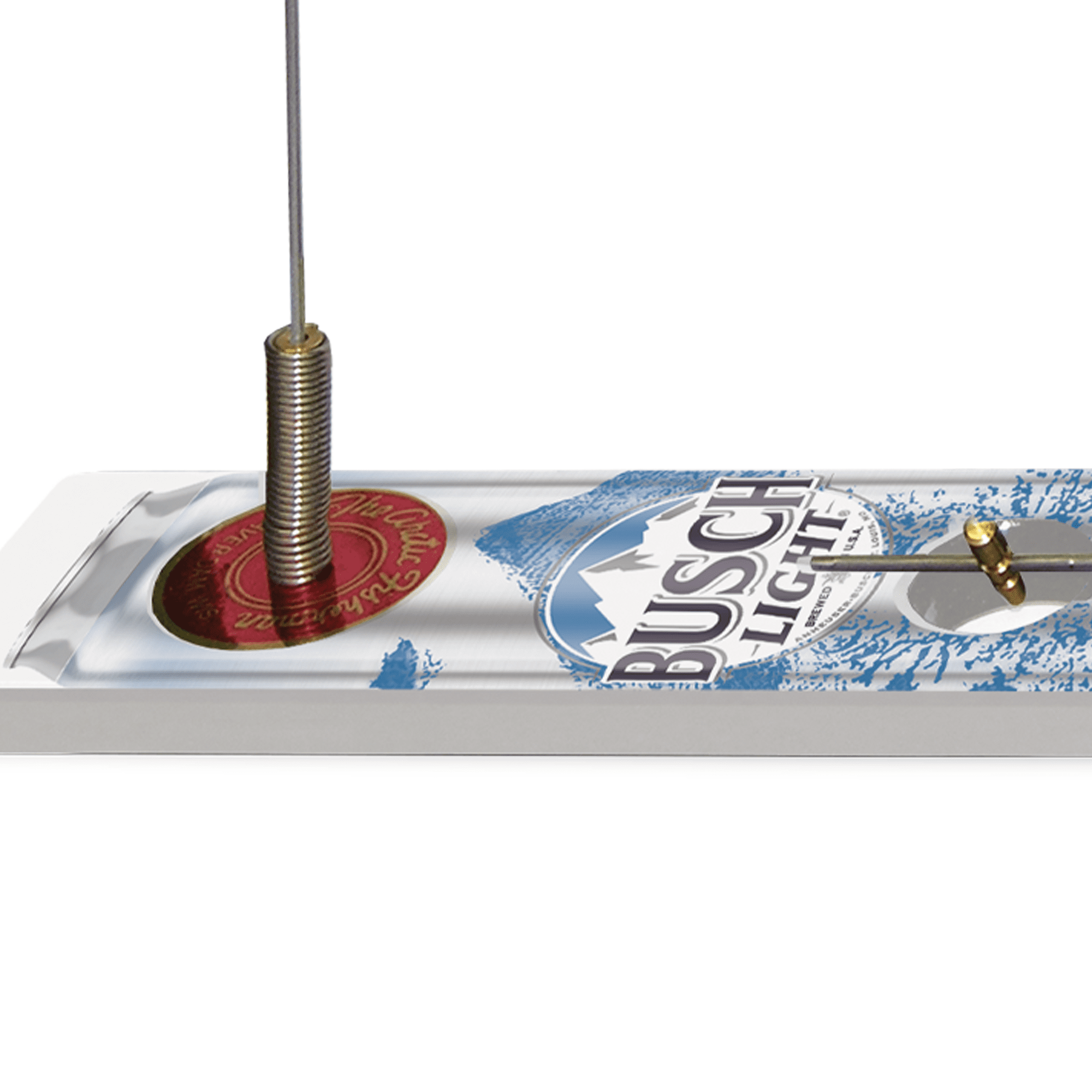 Beaver Dam Ice Fishing, 22" Bush Light Tip Up for Trout, Perch, Pike & Walleye