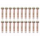 thumbnail image 1 of Uxcell Paquete de 20 tornillos de expansión hexagonales externos de acero galvanizado de hierro-carbono M6 x 50mm para concreto, 1 of 1