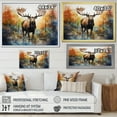 thumbnail image 4 of Designart "Colorful Moose Majestic painting" Animals Wall Art Print, 4 of 5